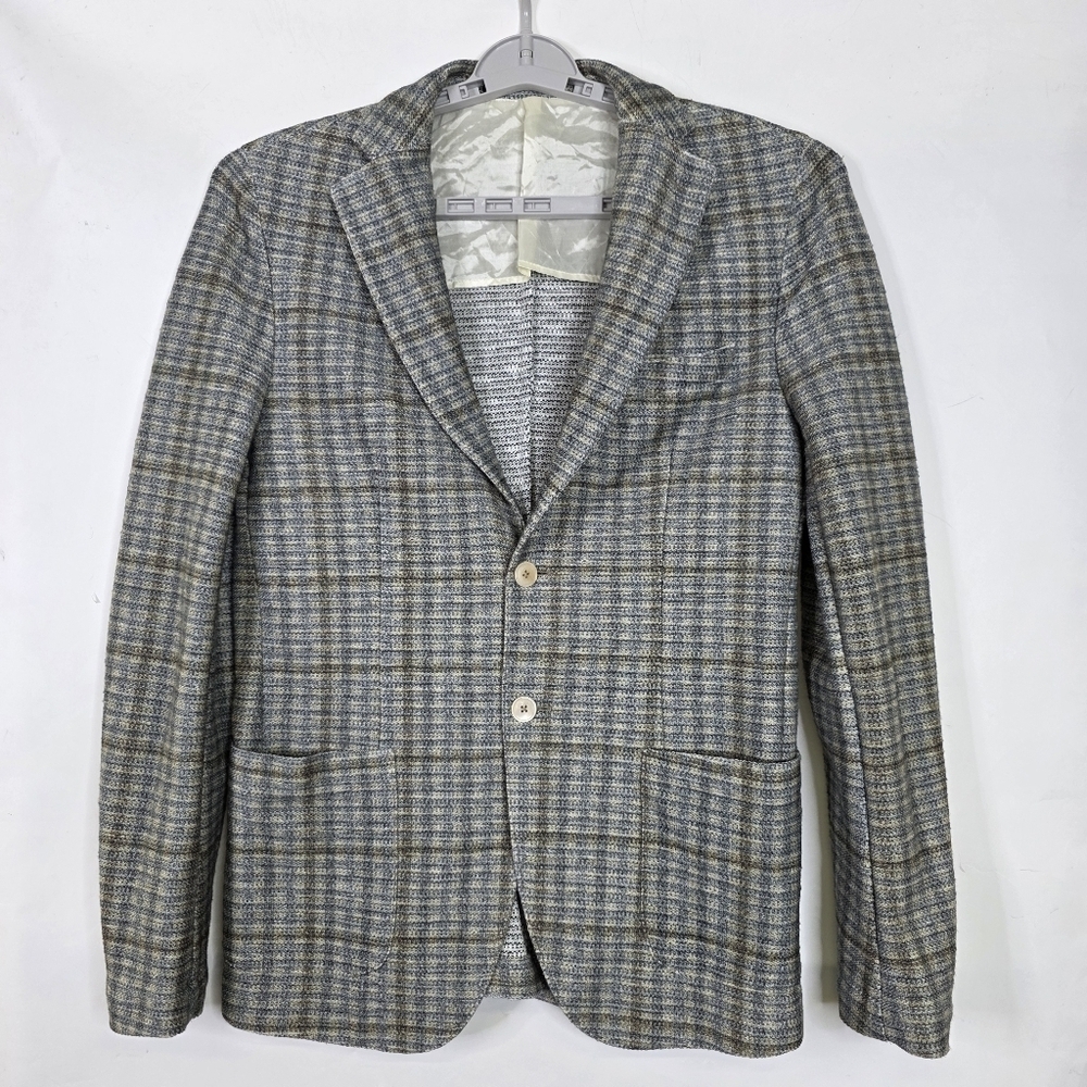 Paolini Micro Plaid cotton Blazer